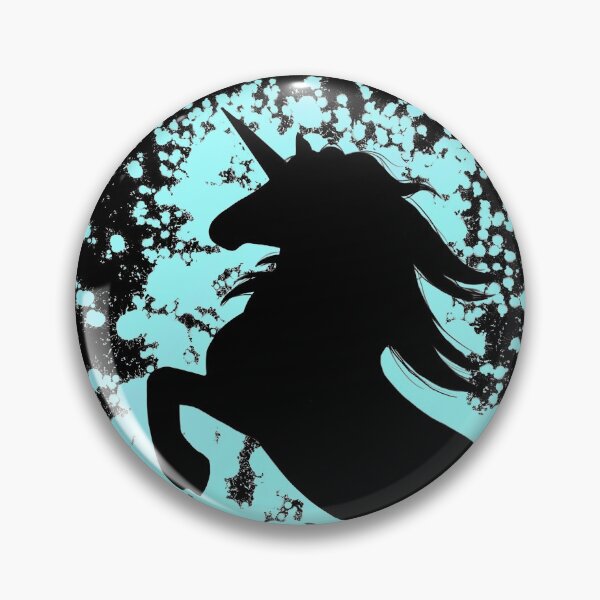 Item preview, Rearing Blue Unicorn Silhouette  designed and sold by Lady-Lilac.