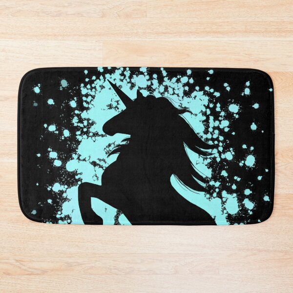 Item preview, Rearing Blue Unicorn Silhouette  designed and sold by Lady-Lilac.