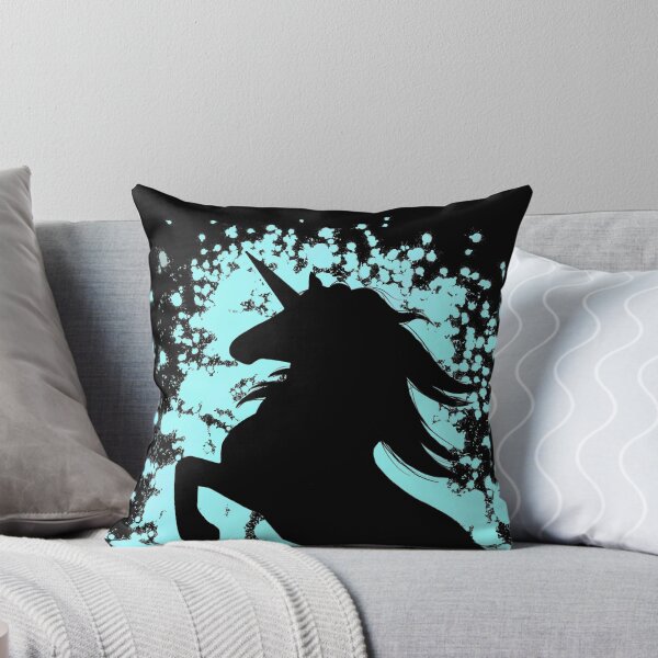 Item preview, Rearing Blue Unicorn Silhouette  designed and sold by Lady-Lilac.