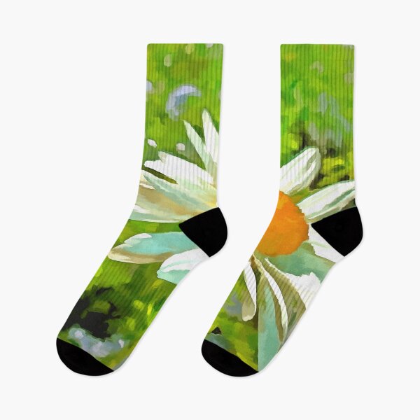 Item preview, Artistic Bright and Colorful White Garden Daisies v6 designed and sold by taiche.