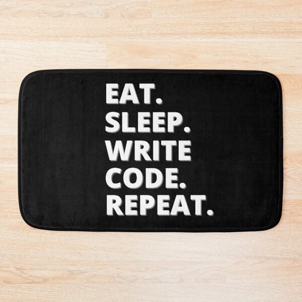 Item preview, Eat Sleep Write Code Repeat designed and sold by Occas1onalArt.