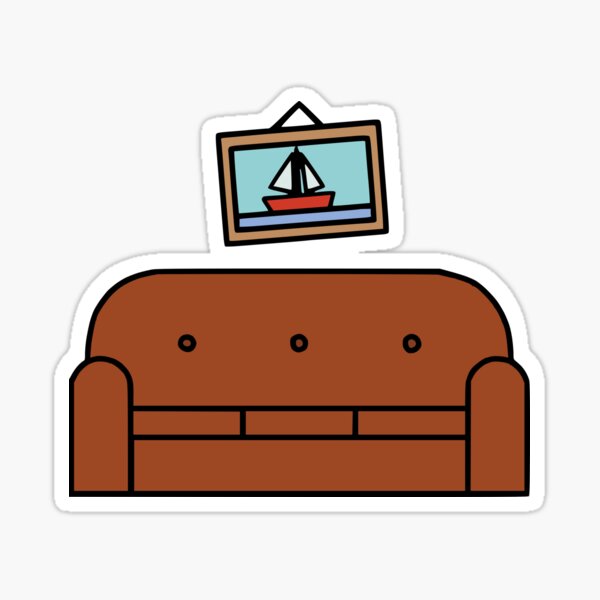 The Simpsons Sofa Sticker