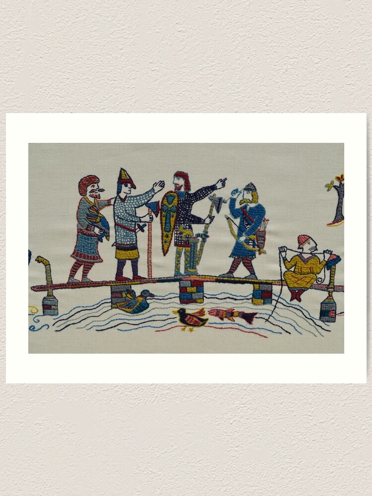 Alternate view of On the bridge Art Print
