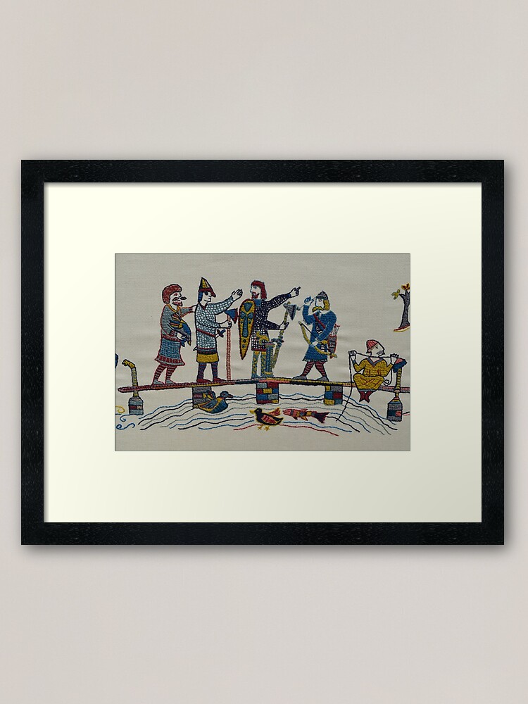 Alternate view of On the bridge Framed Art Print