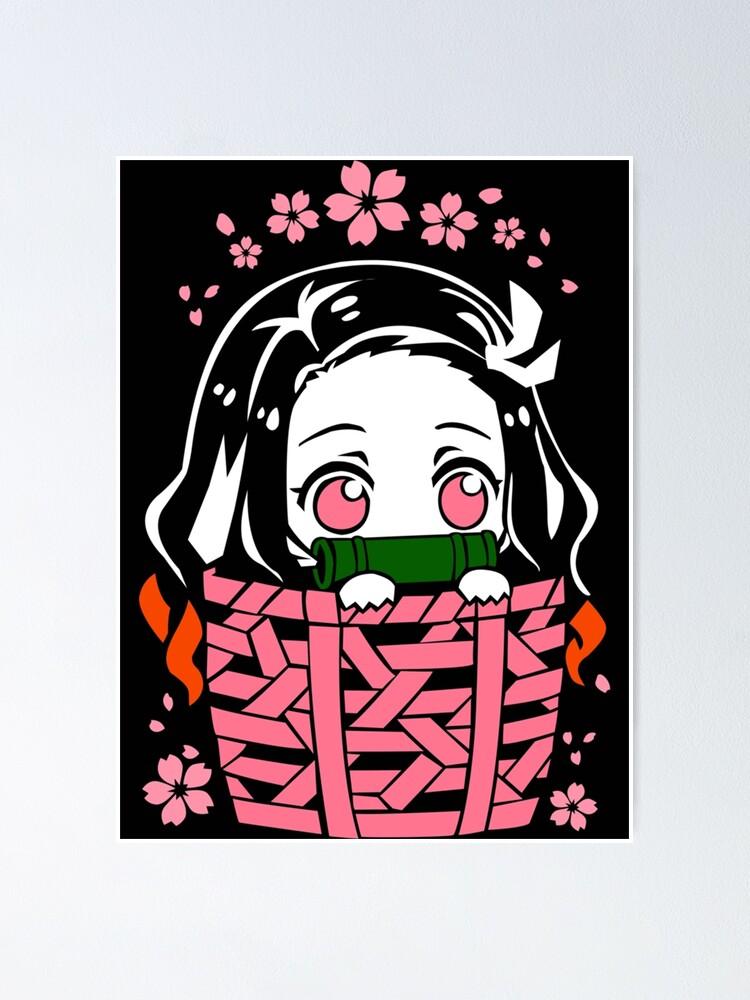 Póster Nezuko Kamado Kimetsu No Yaiba De Gunnerkertzmann Redbubble