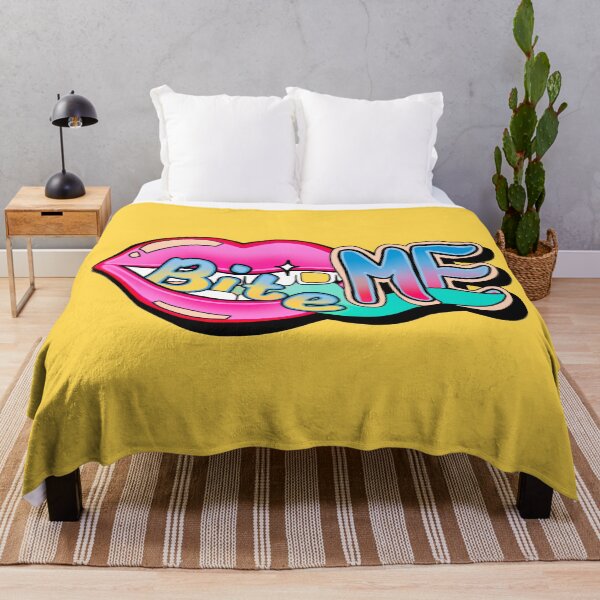 Item preview, Bite Me - yellow designed and sold by Home with Lola.