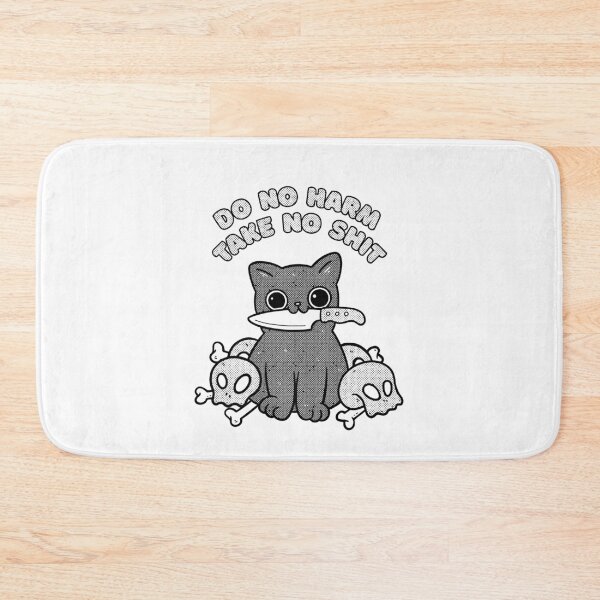 Item preview, Vintage Cat Knife - Do No Harm Take No Shit designed and sold by TrendyWizard.
