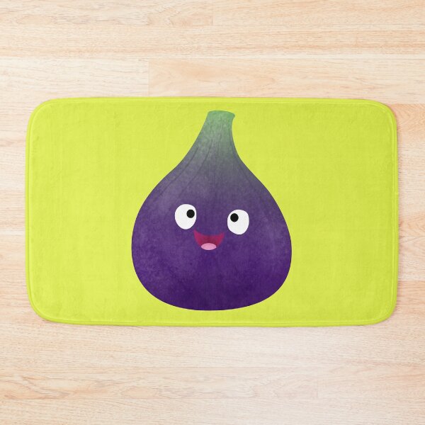 Item preview, Cute happy purple fig fruit cartoon designed and sold by FrogFactory.