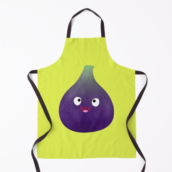 Item preview, Cute happy purple fig fruit cartoon designed and sold by FrogFactory.