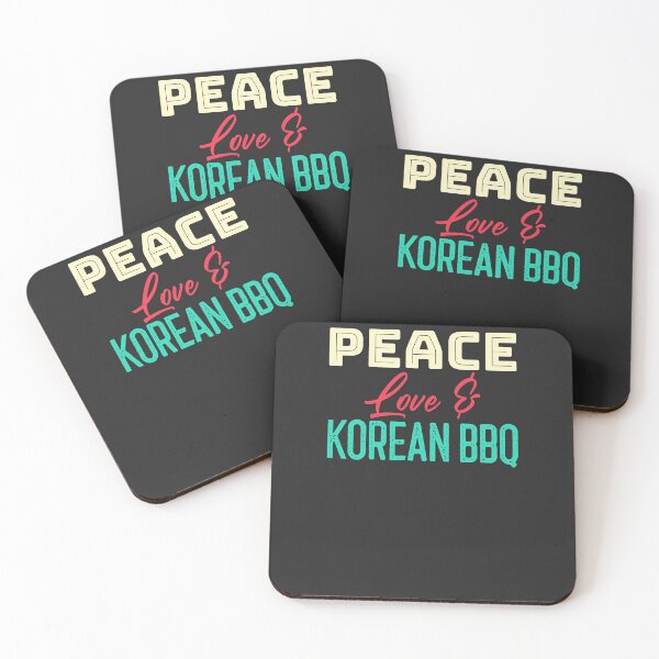 Item preview, Peace Love & Korean BBQ BBQ Gift designed and sold by EricJP.