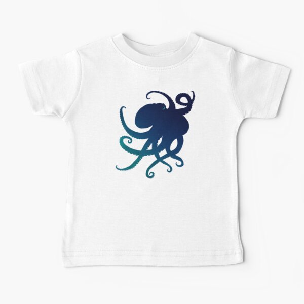 "Indigo Mastermind" by Amber Marine ~ Octopus art, © 2016 Baby T-Shirt