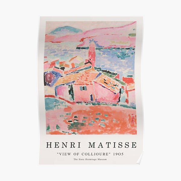 HENRI MATISSE Art Poster or Canvas Print /"View of Collioure/" Mediterranean Coast