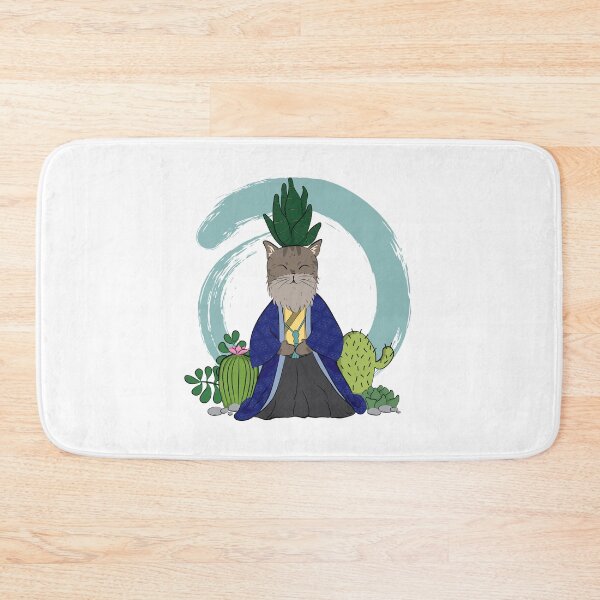 Item preview, Zen cats - Succulent - Blue designed and sold by debuneko.