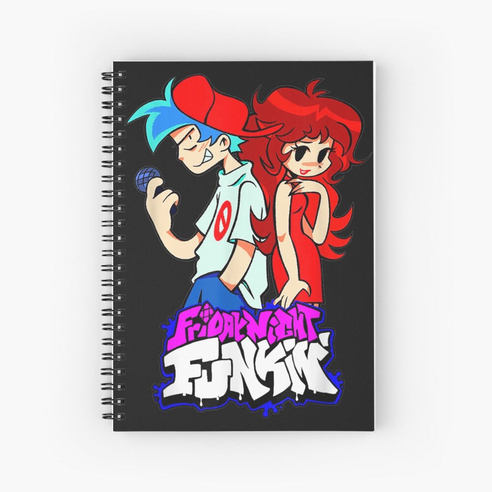 Friday Night Funkin Boyfriend Girlfriend Spiral Notebook By Sharongidley Redbubble 8126