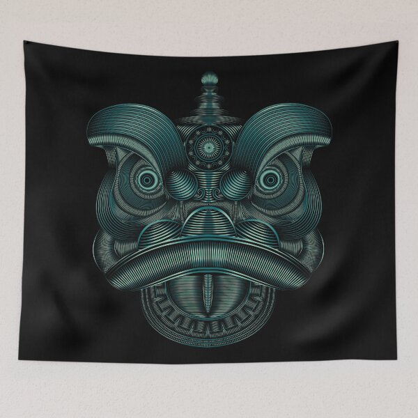 Item preview, Green Jade Lion Dance Head designed and sold by hockeng.