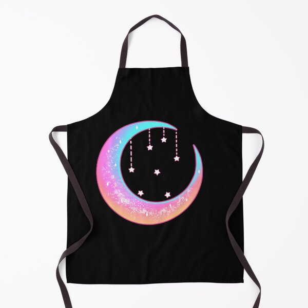 Item preview, Pastel Rainbow Crescent Moon with stars designed and sold by GirlClanCo.