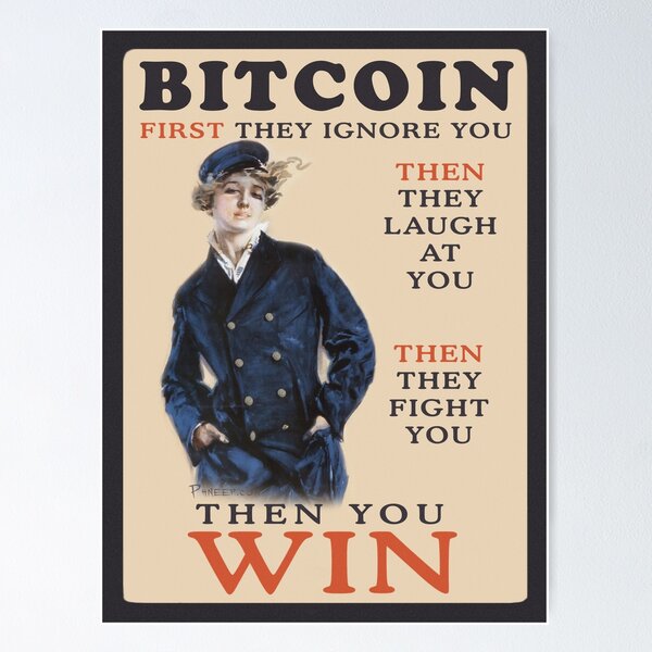 Item preview, Bitcoin: First They Ignore You Too!  designed and sold by phneep.