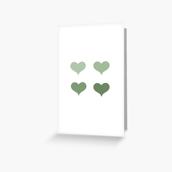 Item preview, Sage Green Hearts designed and sold by ViviTV.