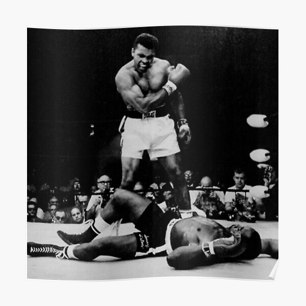 Muhammad Ali Knocks Out Sonny Liston Poster