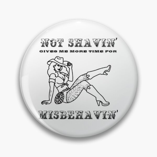 Item preview, Not shavin', misbehavin' cowgirl (black) designed and sold by stolensocks.