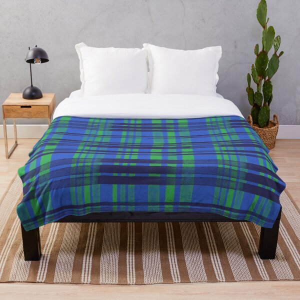 Item preview, Cool Abstract Blue And Green Plaid/Tartan Pattern designed and sold by RelatableTexts.