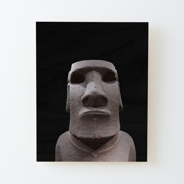 Moyai Emoji Moai Emoji Easter Island Black | Art Board Print