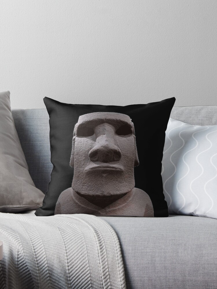 Moai - Moyai Emoji - Pillow