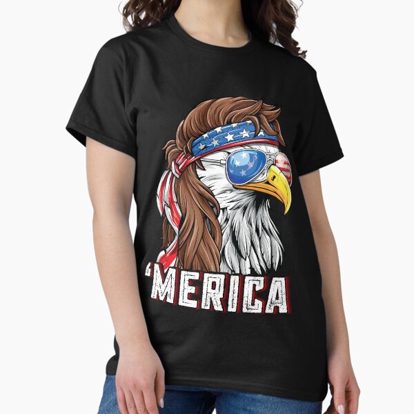Item preview, Merica USA Flag Patriotic 4th of July Bald Eagle designed and sold by mejeoshop.