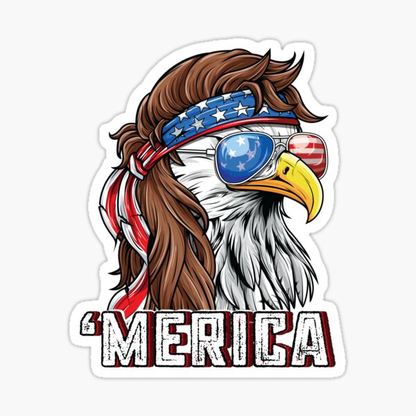 Patriotic Merica Badge Reel America USA Name Badge Reel Memorial