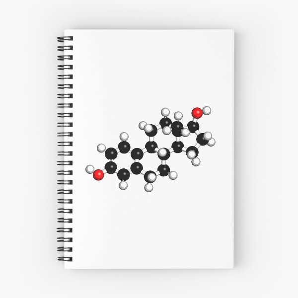 Item preview, Estradiol (estrogen) female sex hormone molecule designed and sold by molekuul.