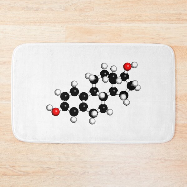 Item preview, Estradiol (estrogen) female sex hormone molecule designed and sold by molekuul.