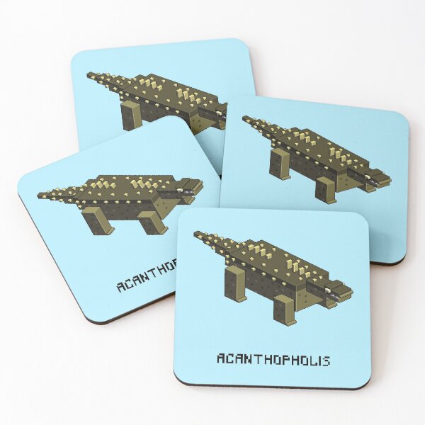 Item preview, Acanthopholys - Pixel Art Dinosaur designed and sold by Glucka.
