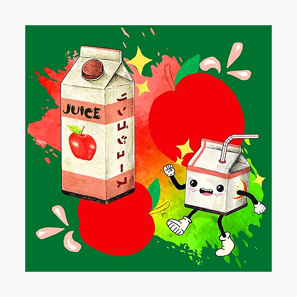 Orange Juice Box Kawaii Anime Fruit Summer Splash