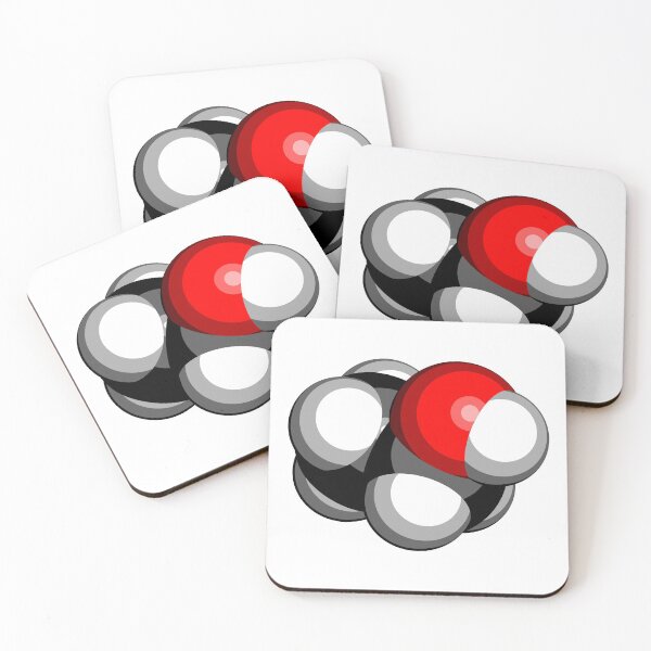 Item preview, Alcohol (ethanol, ethyl alcohol) molecule, chemical structure designed and sold by molekuul.
