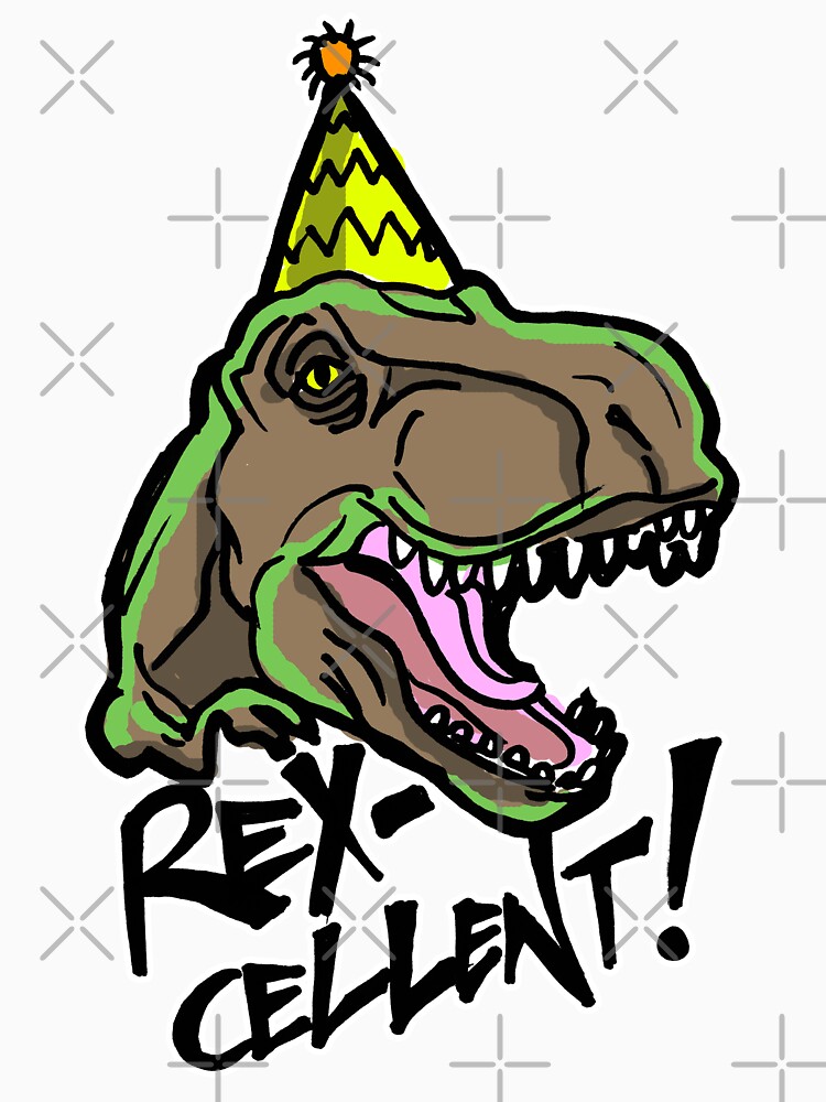 Rex-Cellent Dinosaur Theme Party for Kids and Adults Tyrannosaurus by sketchNkustom