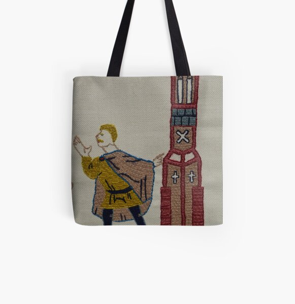 Tower lookout All Over Print Tote Bag