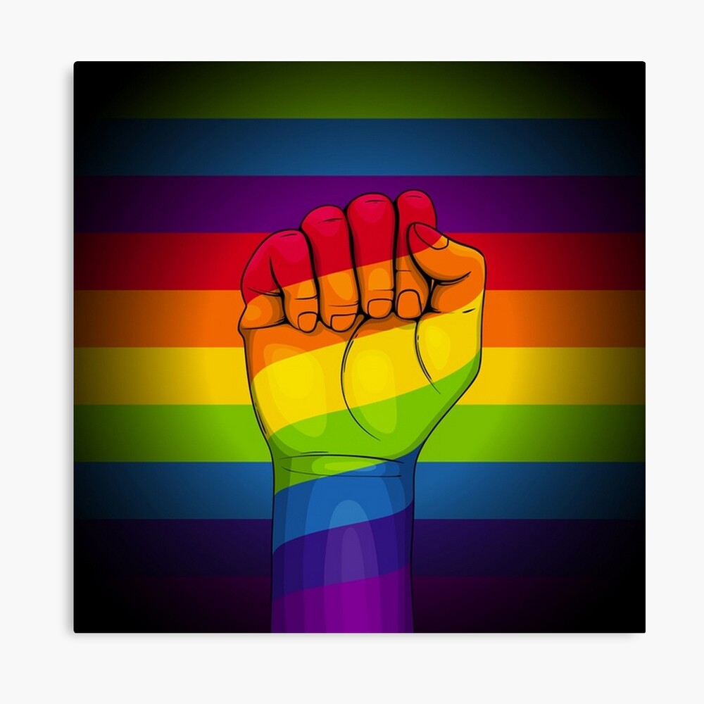 Gay Pride Rainbow Fist