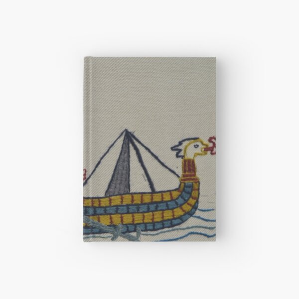Viking ships arriving Hardcover Journal