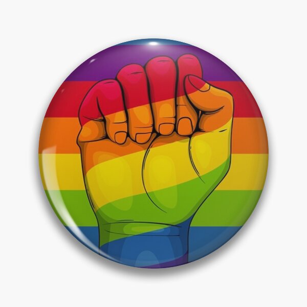 Item preview, Gay Pride Rainbow Fist designed and sold by pugmom4.