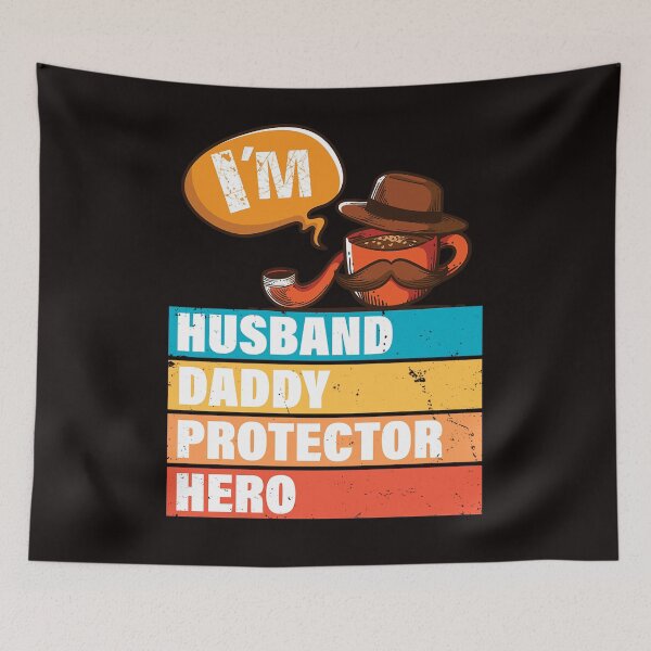 Item preview, I Am Husband Daddy Protector Hero Fathers Day designed and sold by BiancaMoss51.