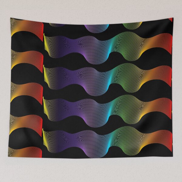 Item preview, Rainbow wave designed and sold by Nigel Designs.