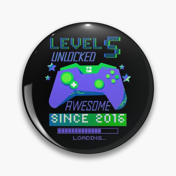 Item preview, Level 5 Unlocked 5th Birthday  designed and sold by Mixture-DESIGN.