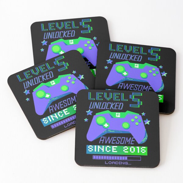 Item preview, Level 5 Unlocked 5th Birthday  designed and sold by Mixture-DESIGN.