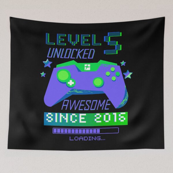 Item preview, Level 5 Unlocked 5th Birthday  designed and sold by Mixture-DESIGN.
