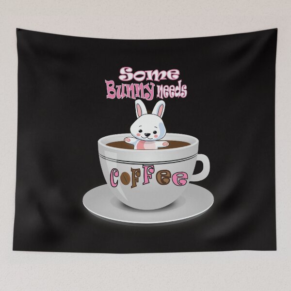 Item preview, Some bunny needs coffee designed and sold by Fares-Reda.