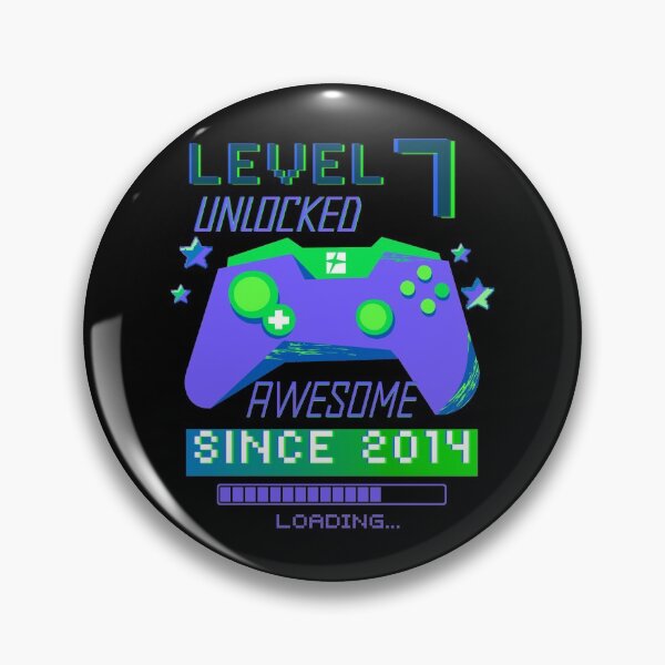 Item preview, Level 7 Unlocked 7th Birthday  designed and sold by Mixture-DESIGN.