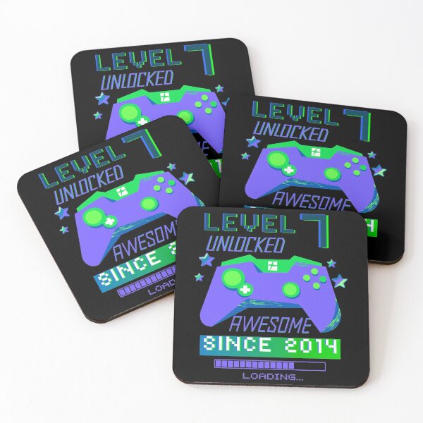 Item preview, Level 7 Unlocked 7th Birthday  designed and sold by Mixture-DESIGN.