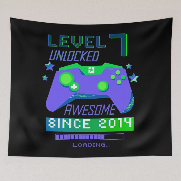 Item preview, Level 7 Unlocked 7th Birthday  designed and sold by Mixture-DESIGN.