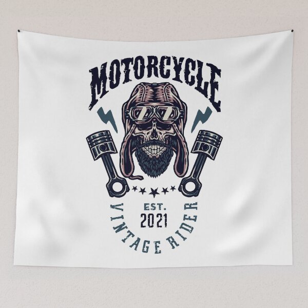 Item preview, Retro Motorcycle Rider designed and sold by Curio Meridian.