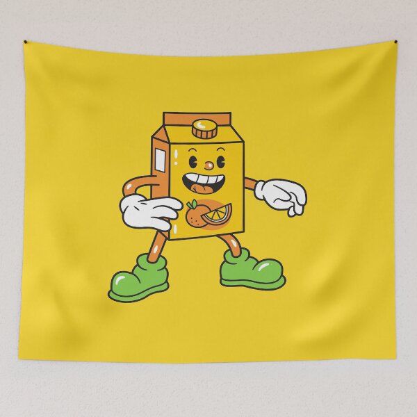 Item preview,  Funny Cartoon Orange juice Box designed and sold by Mariano Topno.